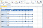 Modifizierte und ergänzte Microsoft Excel Pivot-Tabelle